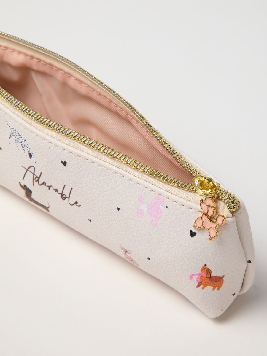 Beige PVC case with print_2
