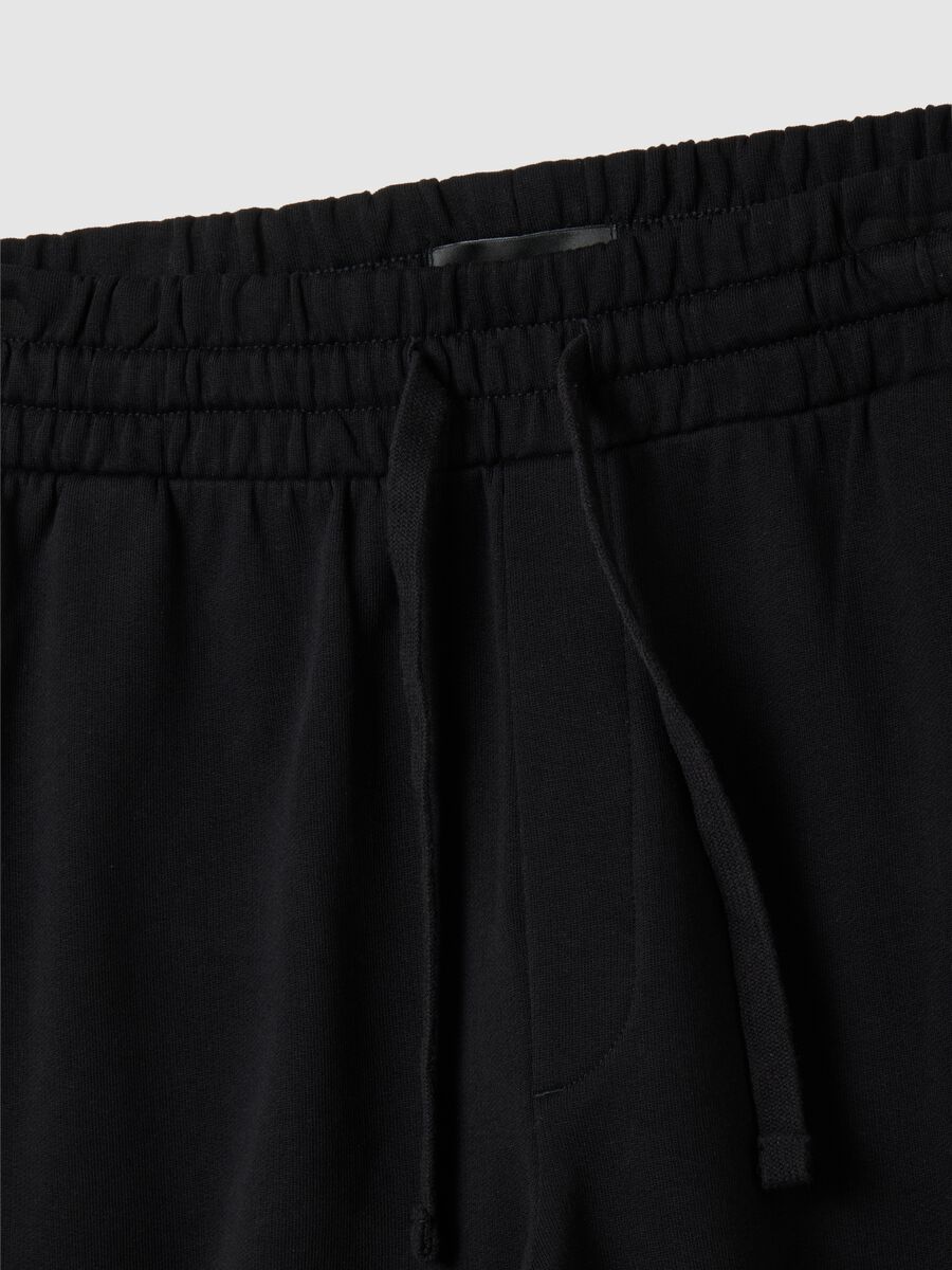 Black Cotton B.Angel Shorts_5