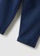 Blue jogger trousers for girls in stretch cotton regular fit_3