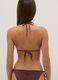 Brown stretch triangle bikini top with sparkling details_2
