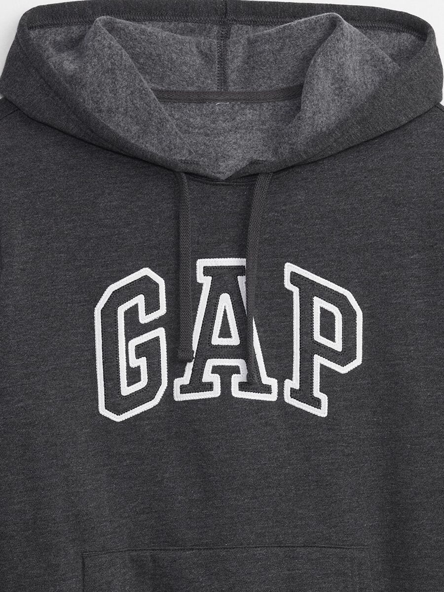 Sweatshirt with hood and logo embroidery_3