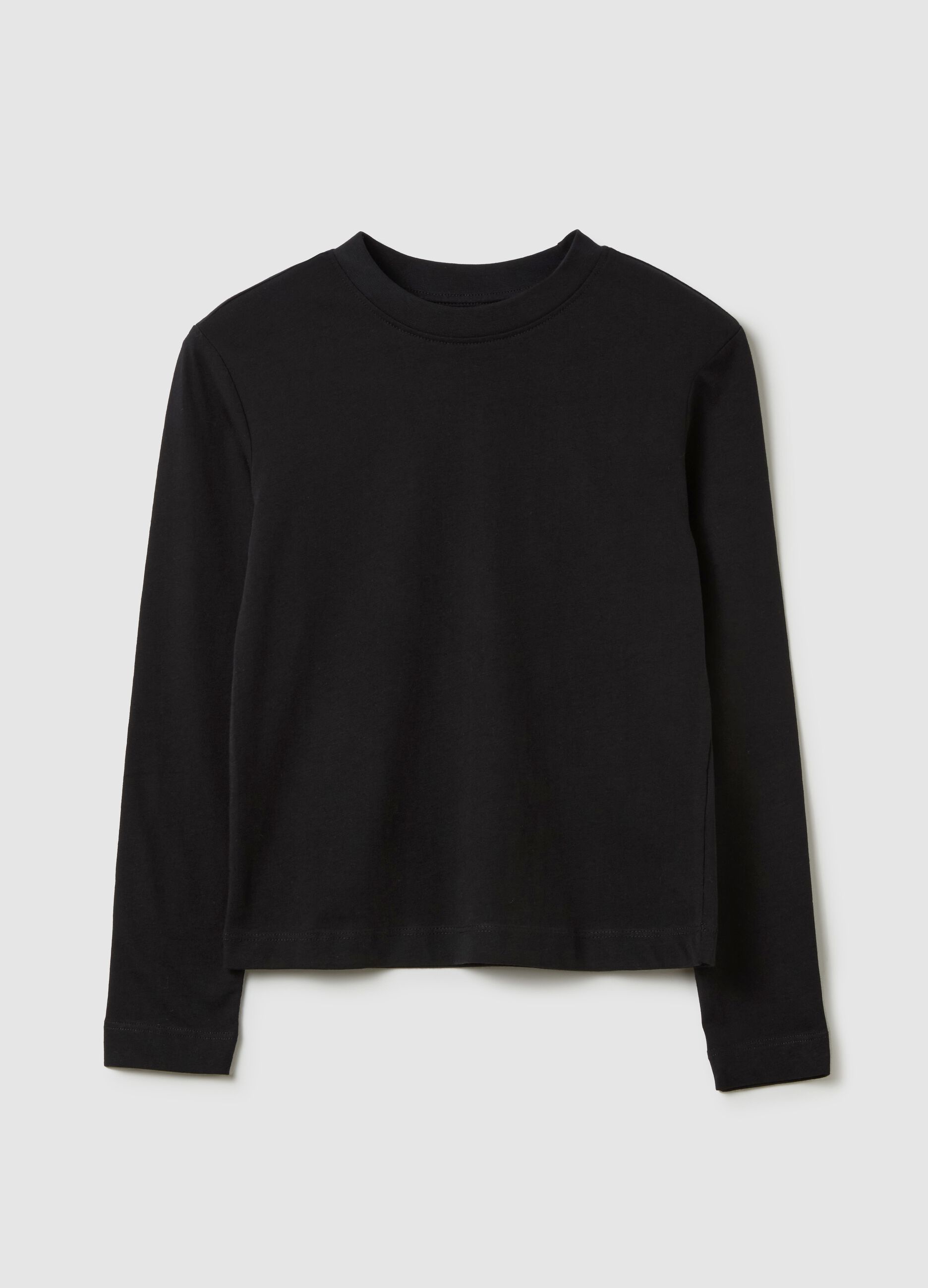 T-shirt a maniche lunghe in cotone 