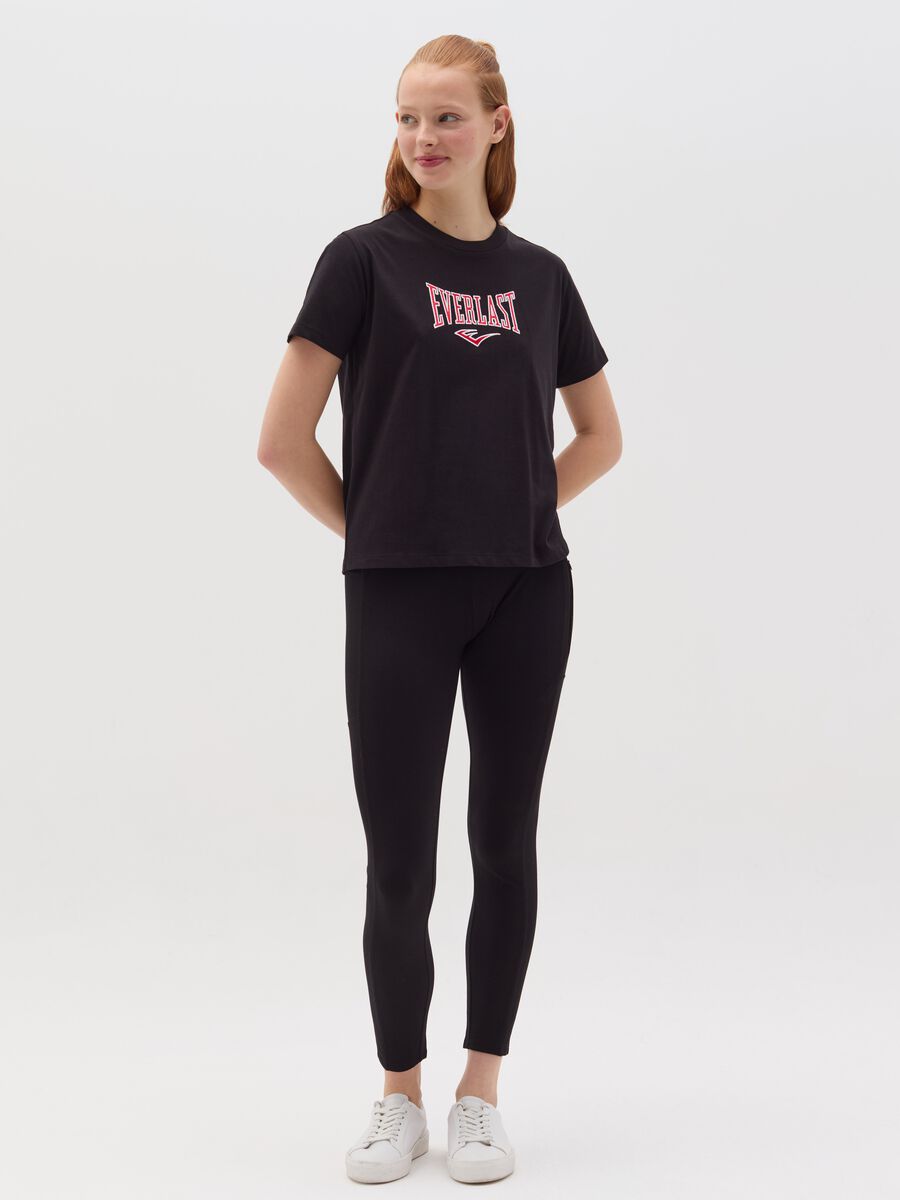 Cotton T-shirt with logo print_1