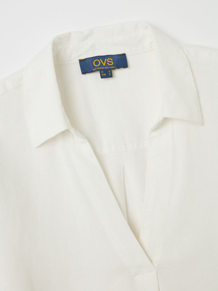 White linen and viscose shirt_5