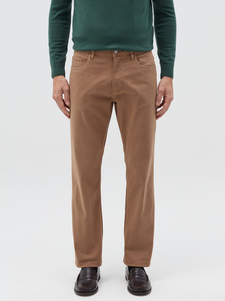 Regular-fit trousers with five pockets_1