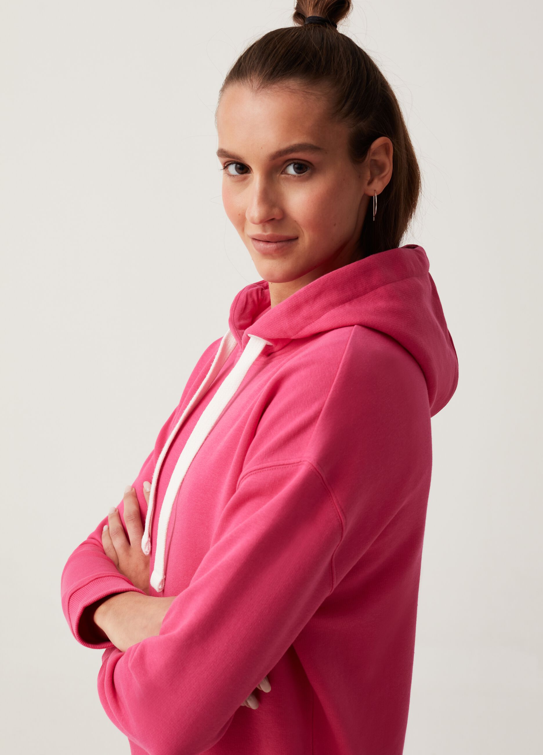 Ovs Felpa con cappuccio Fitness tinta unita