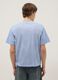 Light blue pure cotton regular fit t-shirt with pocket_3