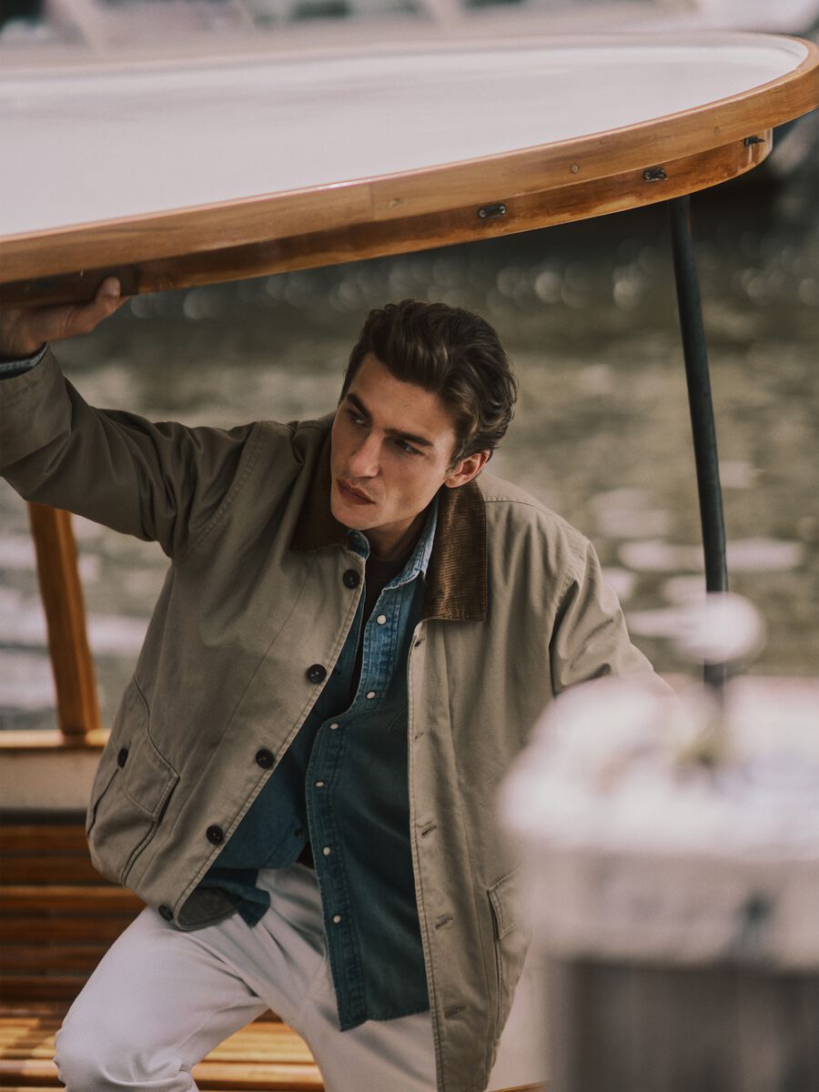 Sky Blue Pure Cotton Shirt Regular Fit_0