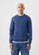 Mélange pullover with round neck_0