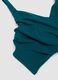 Top bikini verde in tessuto elasticizzato con effetto shaping_5