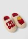 Beige slippers with contrasting embroidery_1