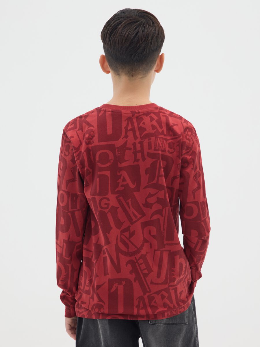 Boys' Red T-shirt in Pure Cotton Regular Fit_1