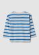 Oversized Multicolour Striped Organic Cotton T-Shirt for Baby Boy_1