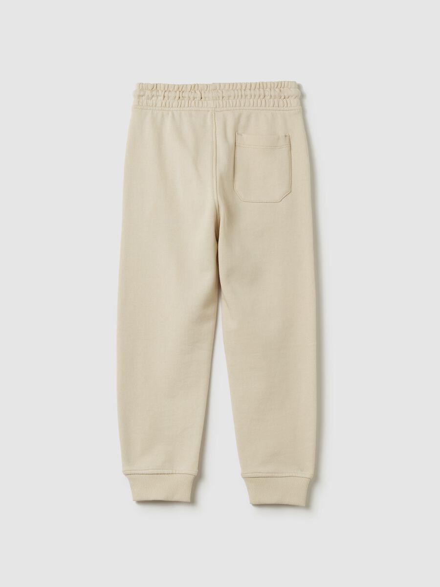 Fleece joggers with drawstring_1