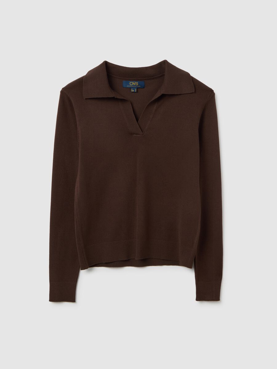 Brown Regular Fit Jumper_0