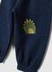 Blue pure cotton over-fit trousers with dinosaur print_2