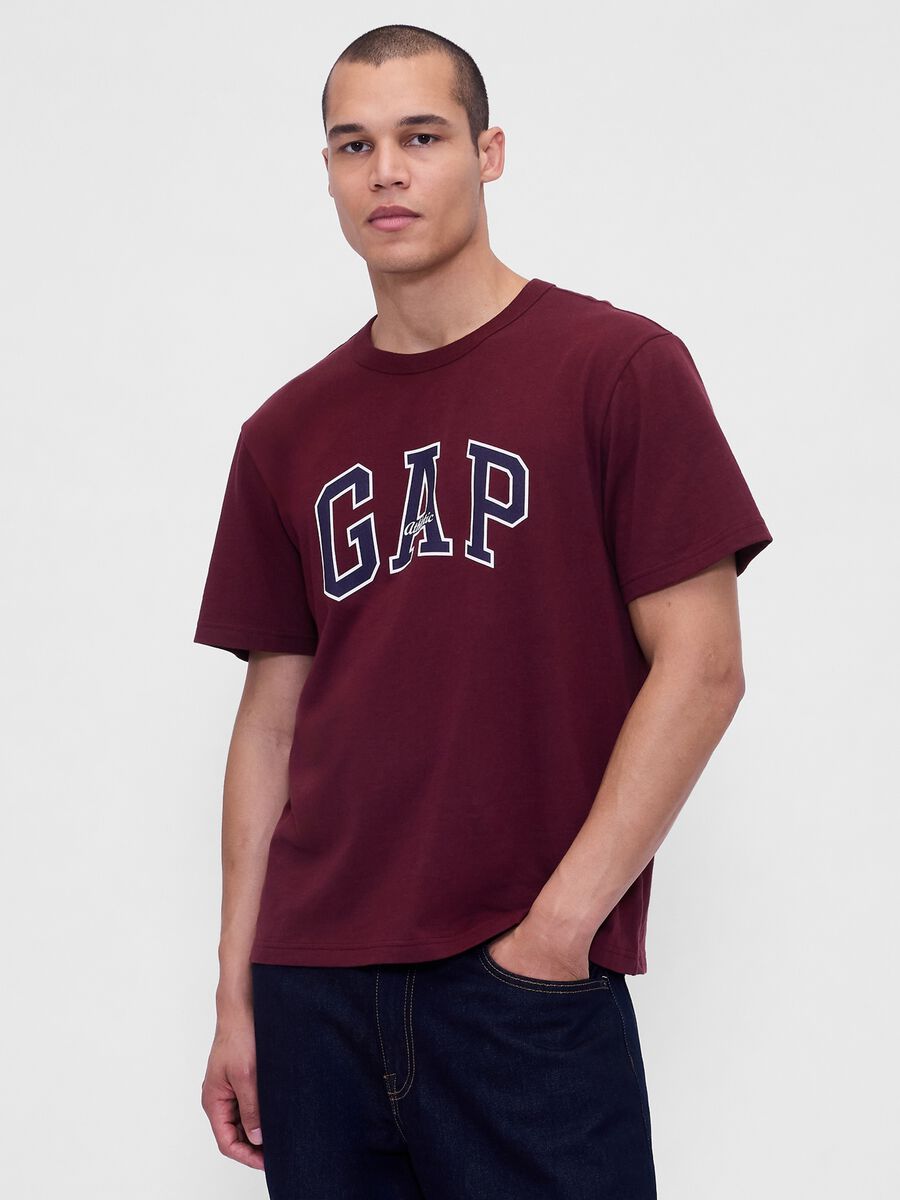 Burgundy Cotton T-shirt_0