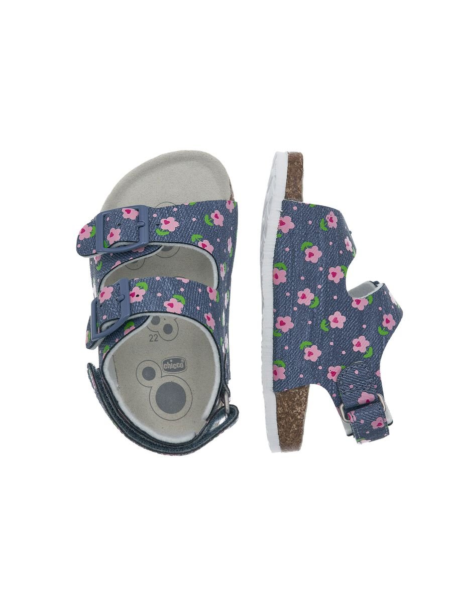 Flosty sandals with flowers print_1