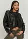 Black biker jacket, regular fit_0