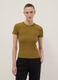 Green fitted short-sleeve stretch cotton T-shirt_2