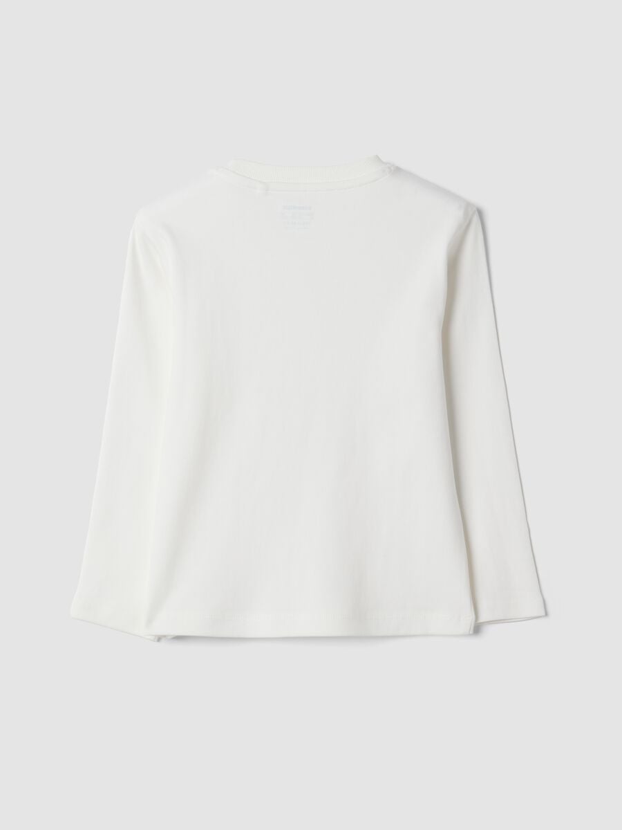 White crew-neck T-shirt in pure organic cotton_1