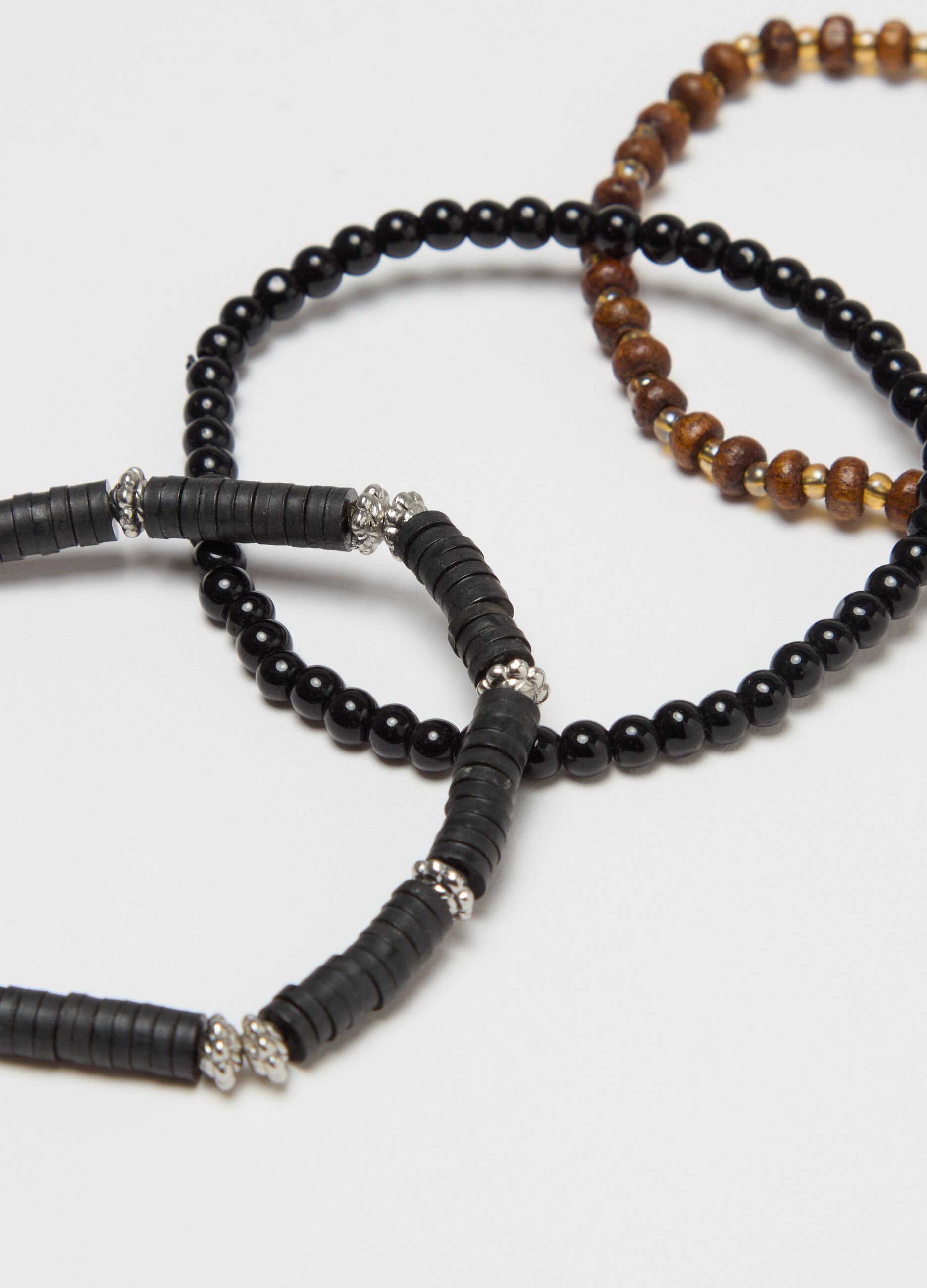 Tripack bracciali con perline