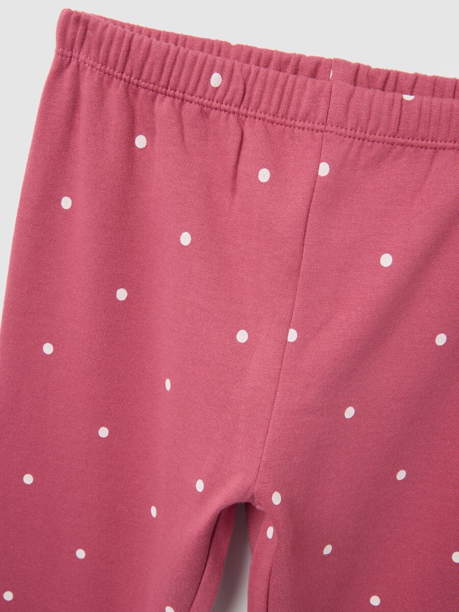 Baby girl pink cotton pyjamas - regular fit_3