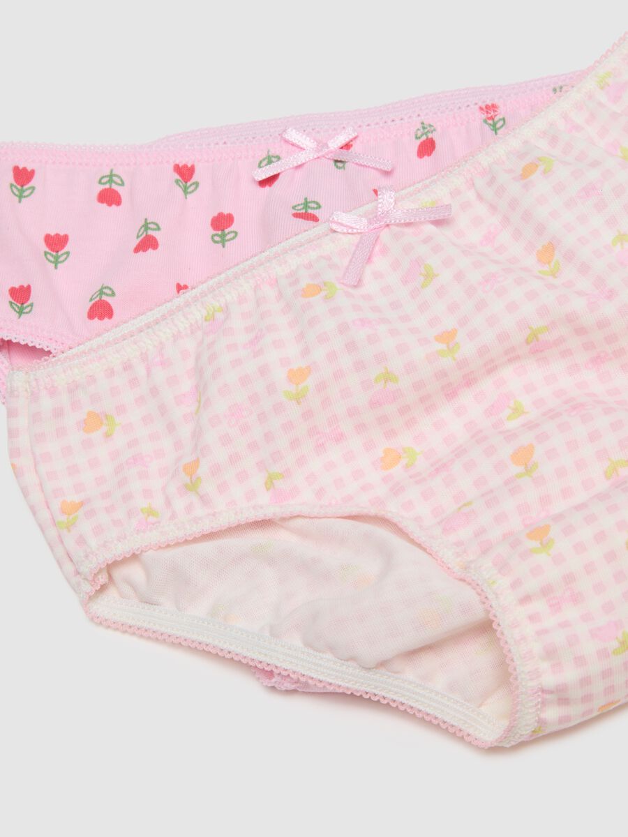 Newborn girls' regular fit multicolour pure cotton multipack panties_2