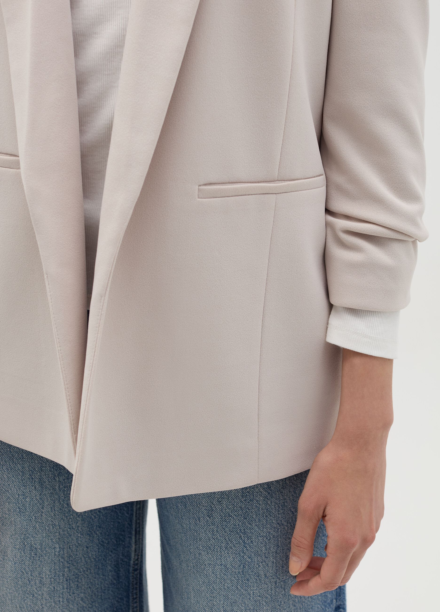 Blazer con maniche a tre quarti