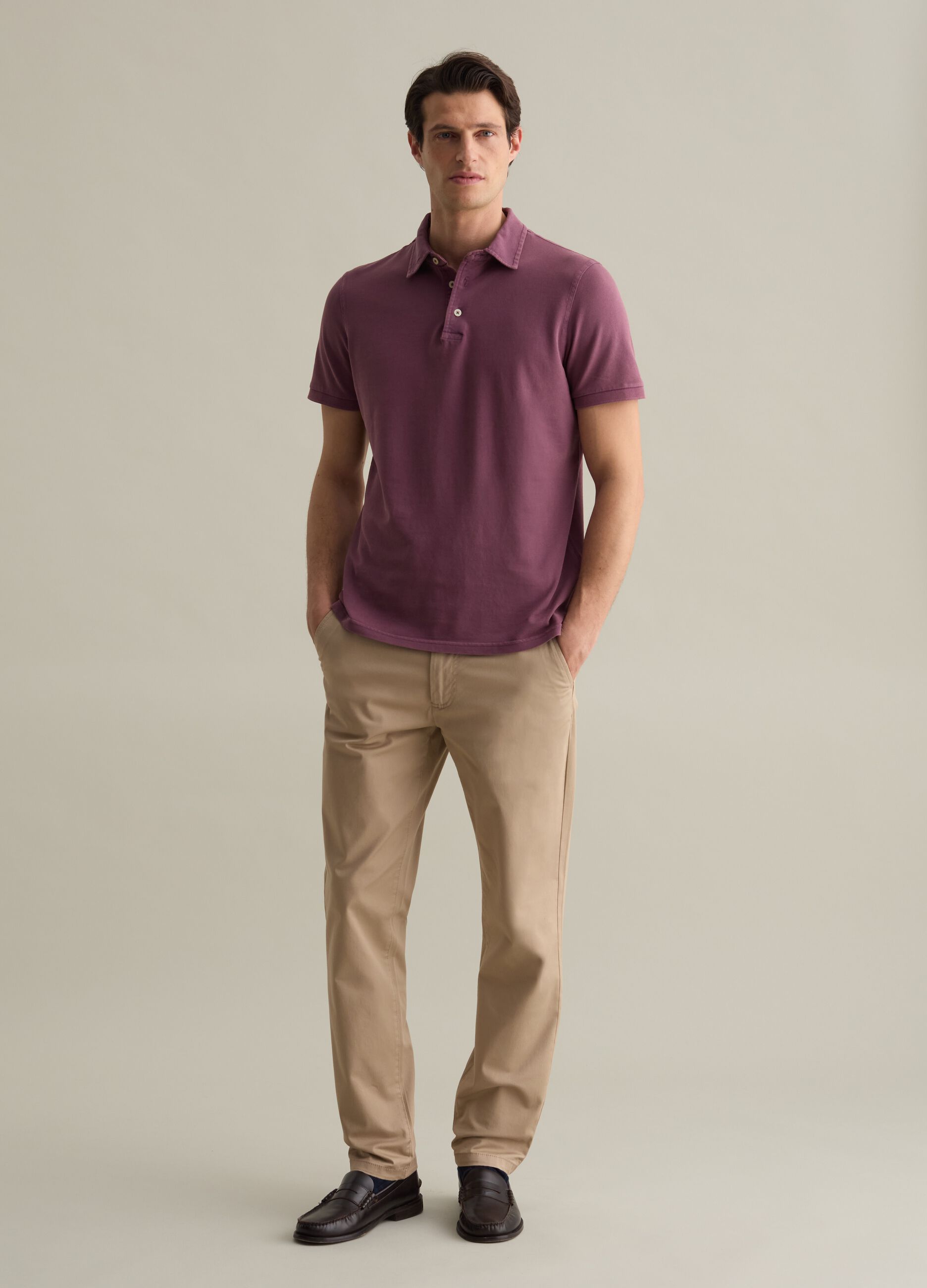 Cotton pique polo shirt