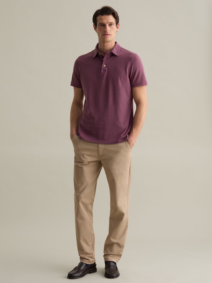 Cotton pique polo shirt_1