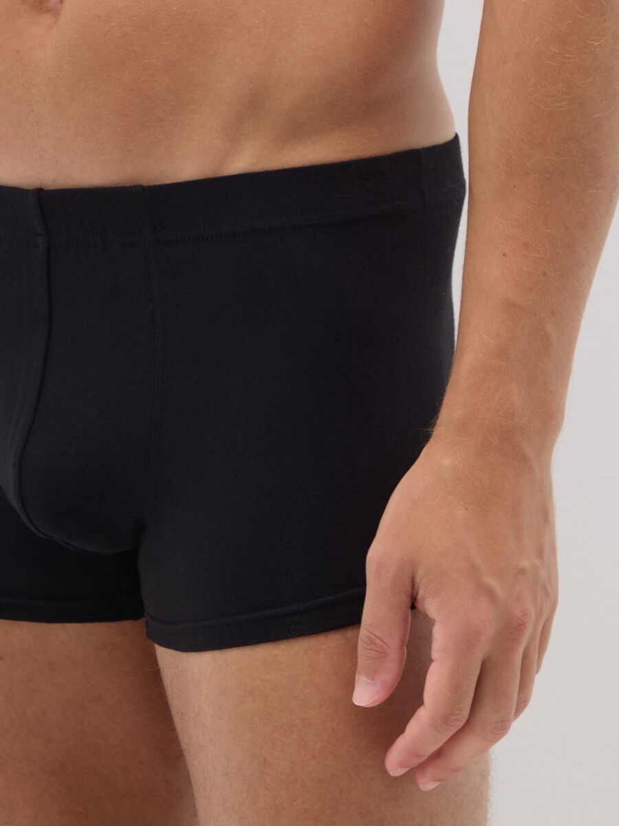 Multipack di cinque boxer in misto cotone nero_3