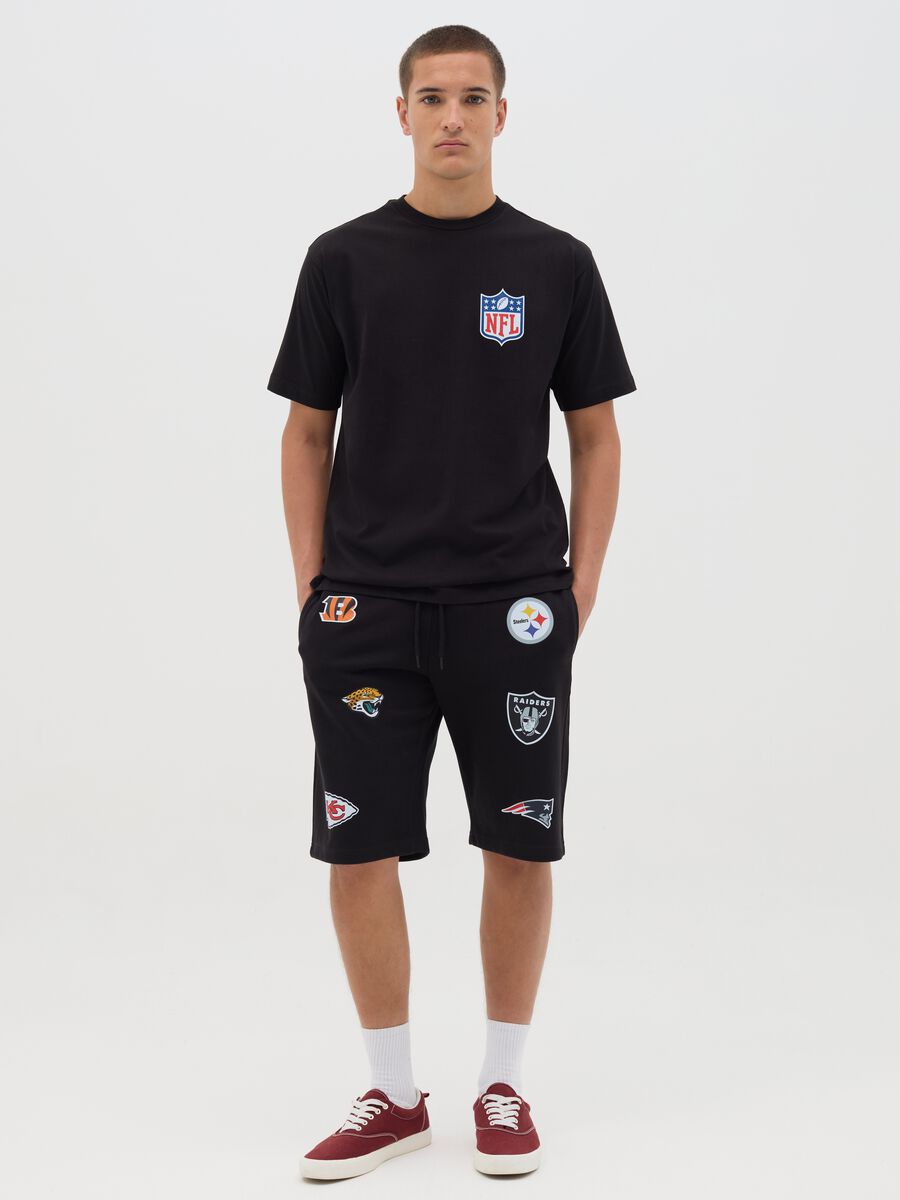 Black Pure Cotton NFL Short Sleeve T-shirt_2