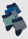 Multipack of multicoloured cotton blend socks for children_1
