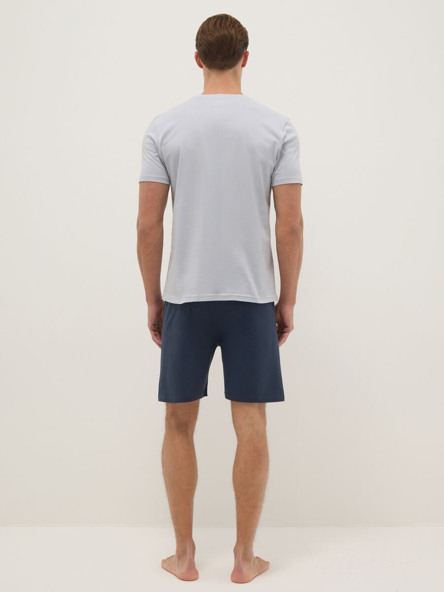 Multicolour short pyjamas in pure cotton regular fit with print_2