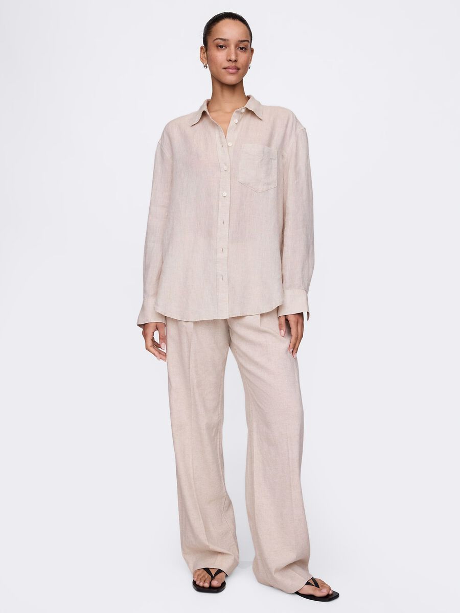 Beige Linen Shirt by Gap_1
