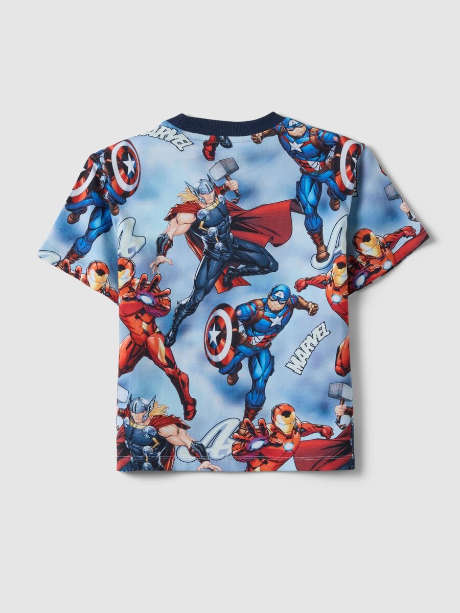 Kids' multicolour pure cotton oversized Avengers T-shirt_1