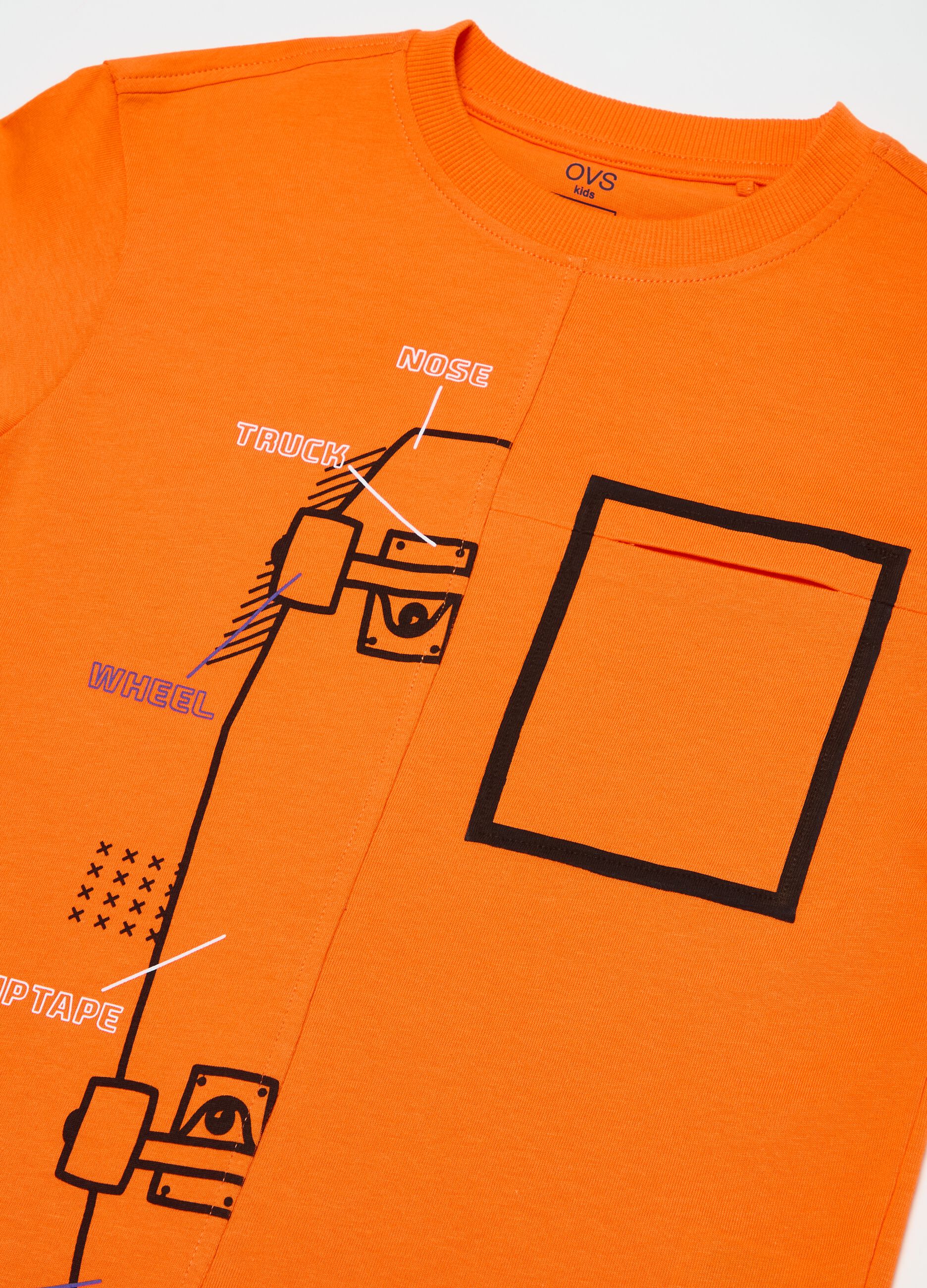 Printed cotton T-shirt