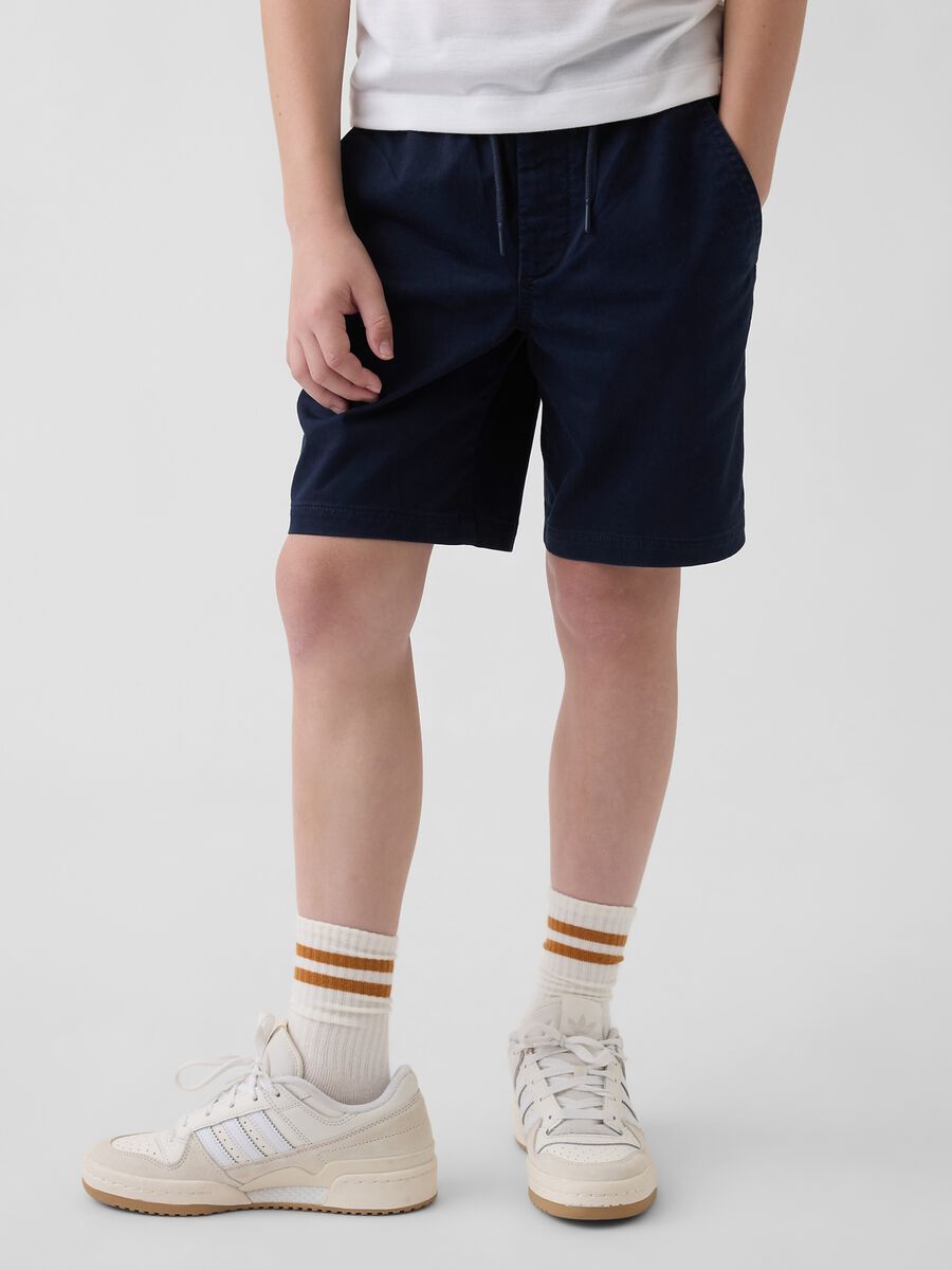 Stretch cotton shorts_1
