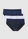 Multicolour regular fit cotton stretch briefs - Tripack_4