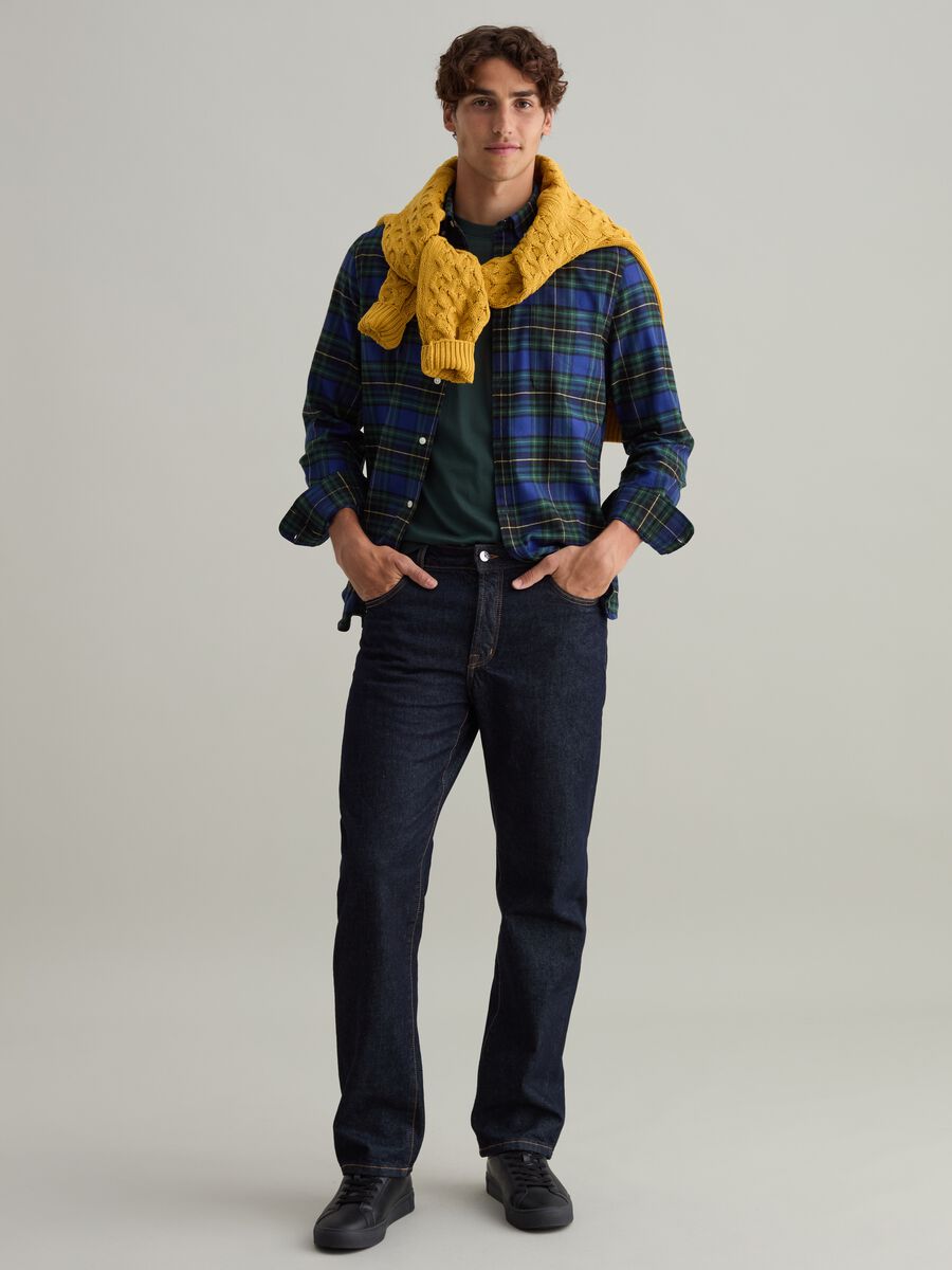 Flannel shirt with check pattern_1