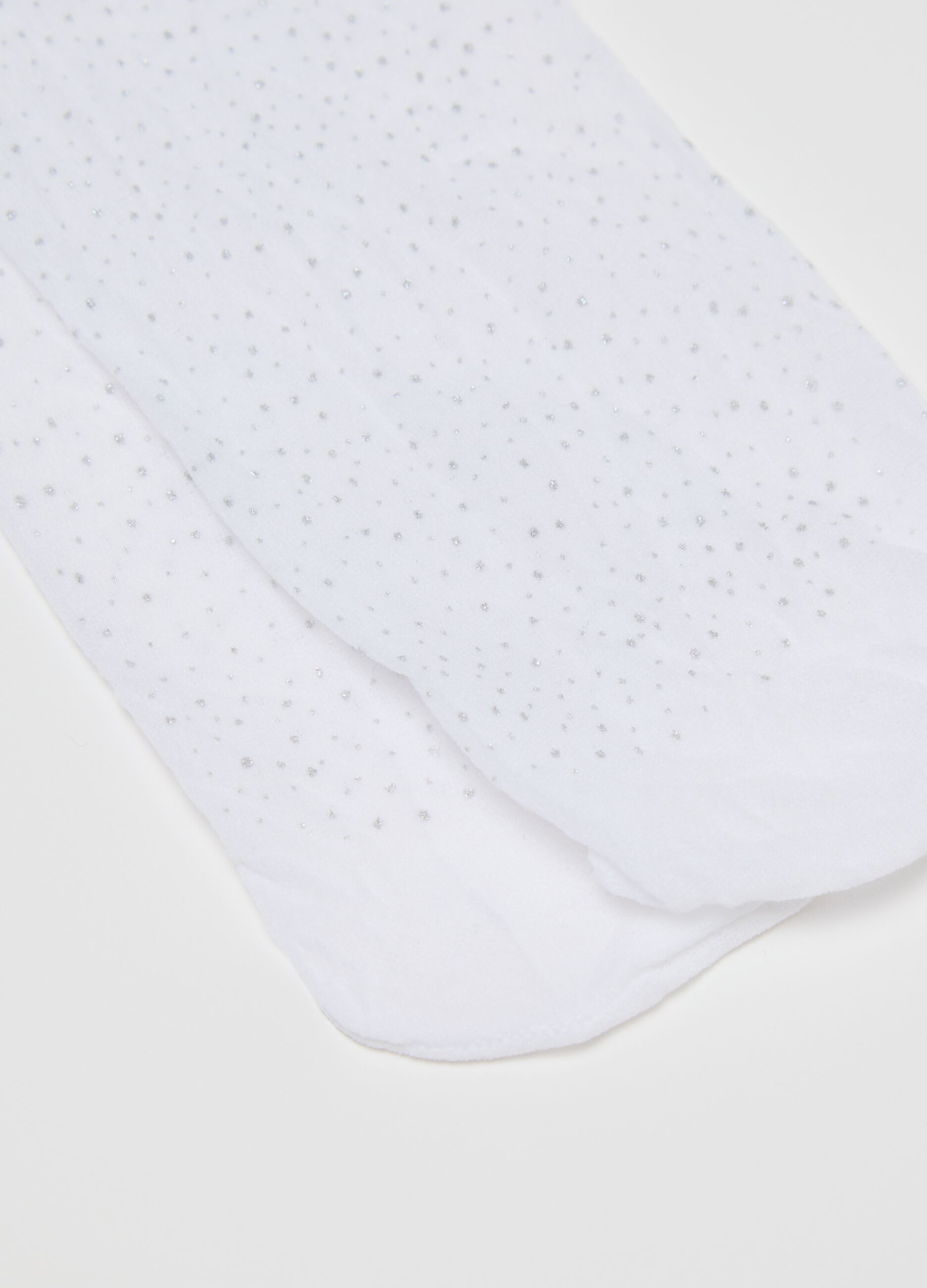 Microfibre tights with glitter polka dots