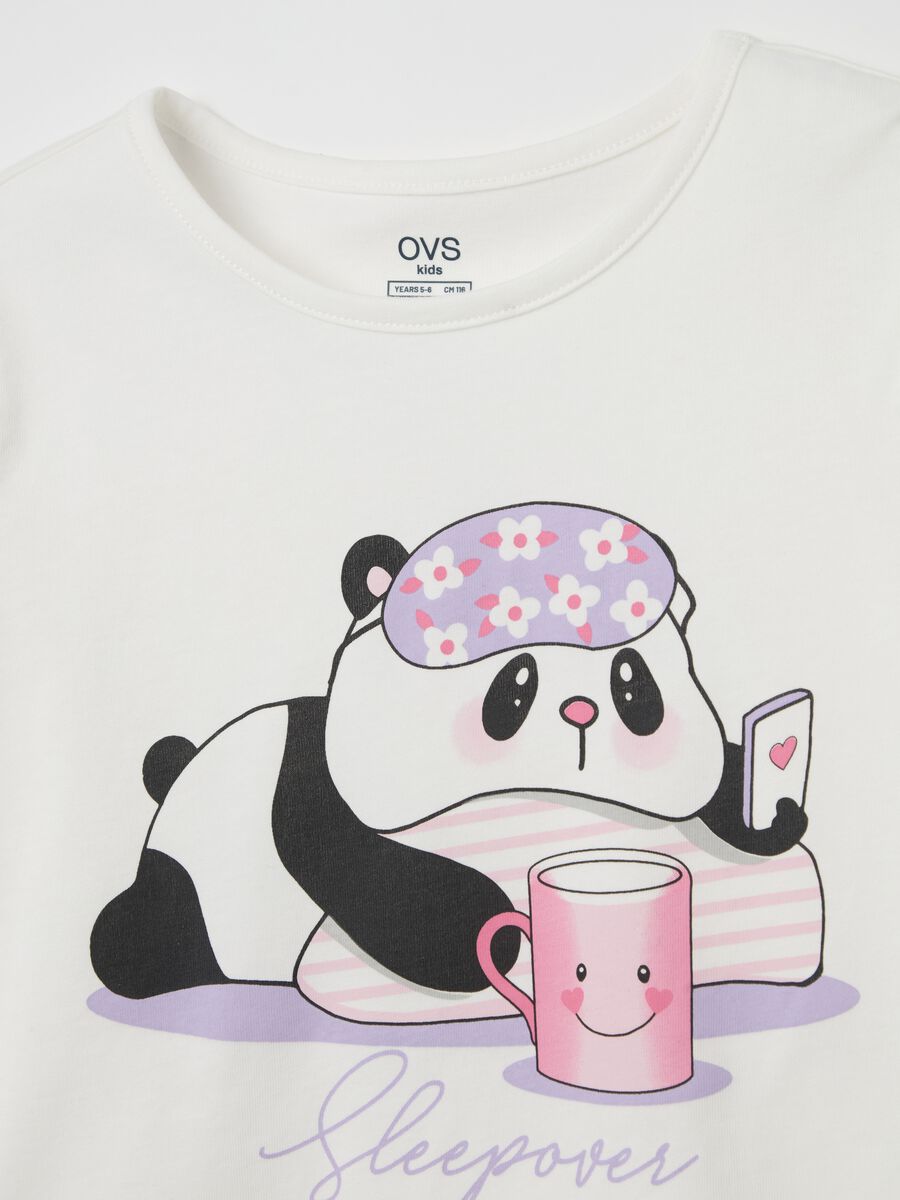 Organic cotton pyjamas with "Sleepover" koala print_2