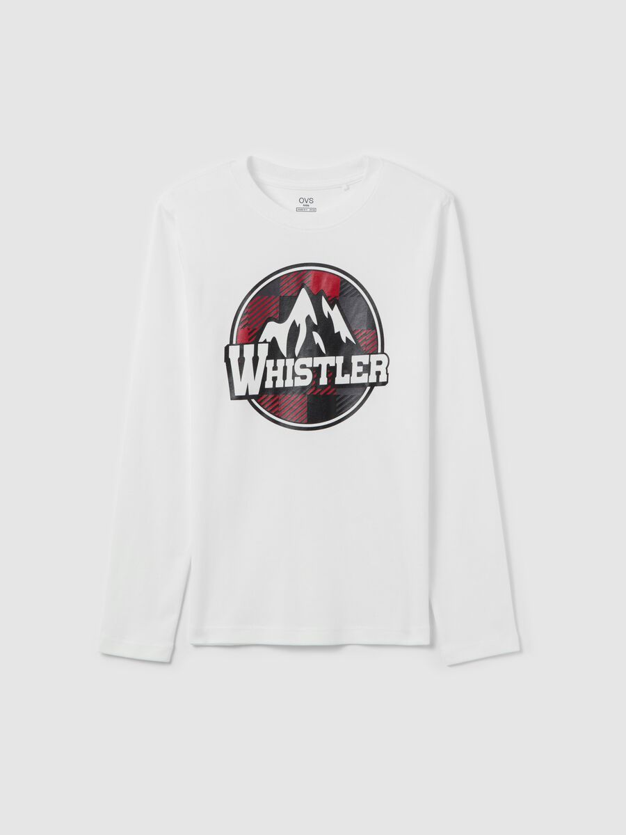 "Whistler" T-shirt in cotton with long sleeves_3
