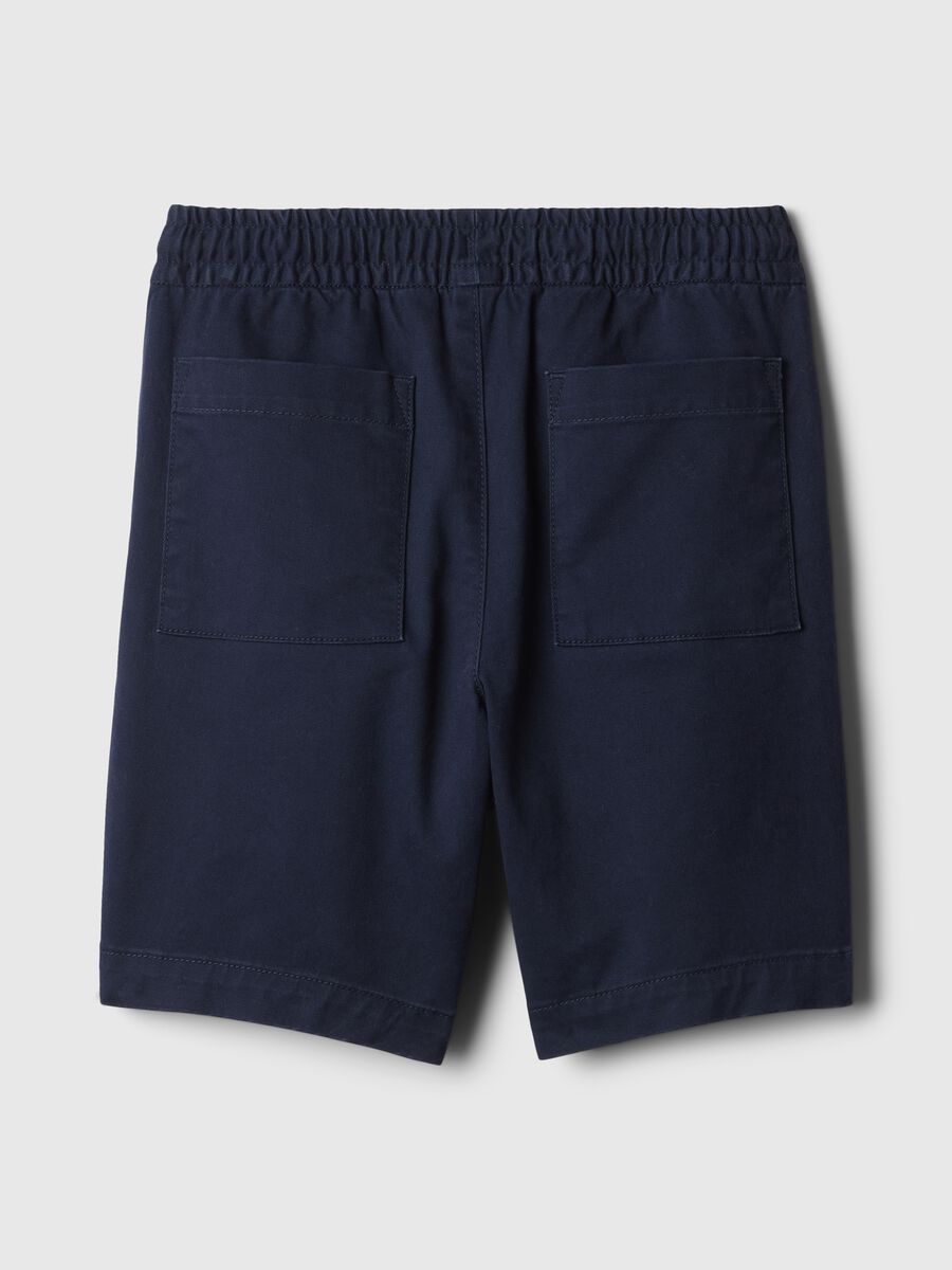 Twill Bermuda shorts with drawstring_4