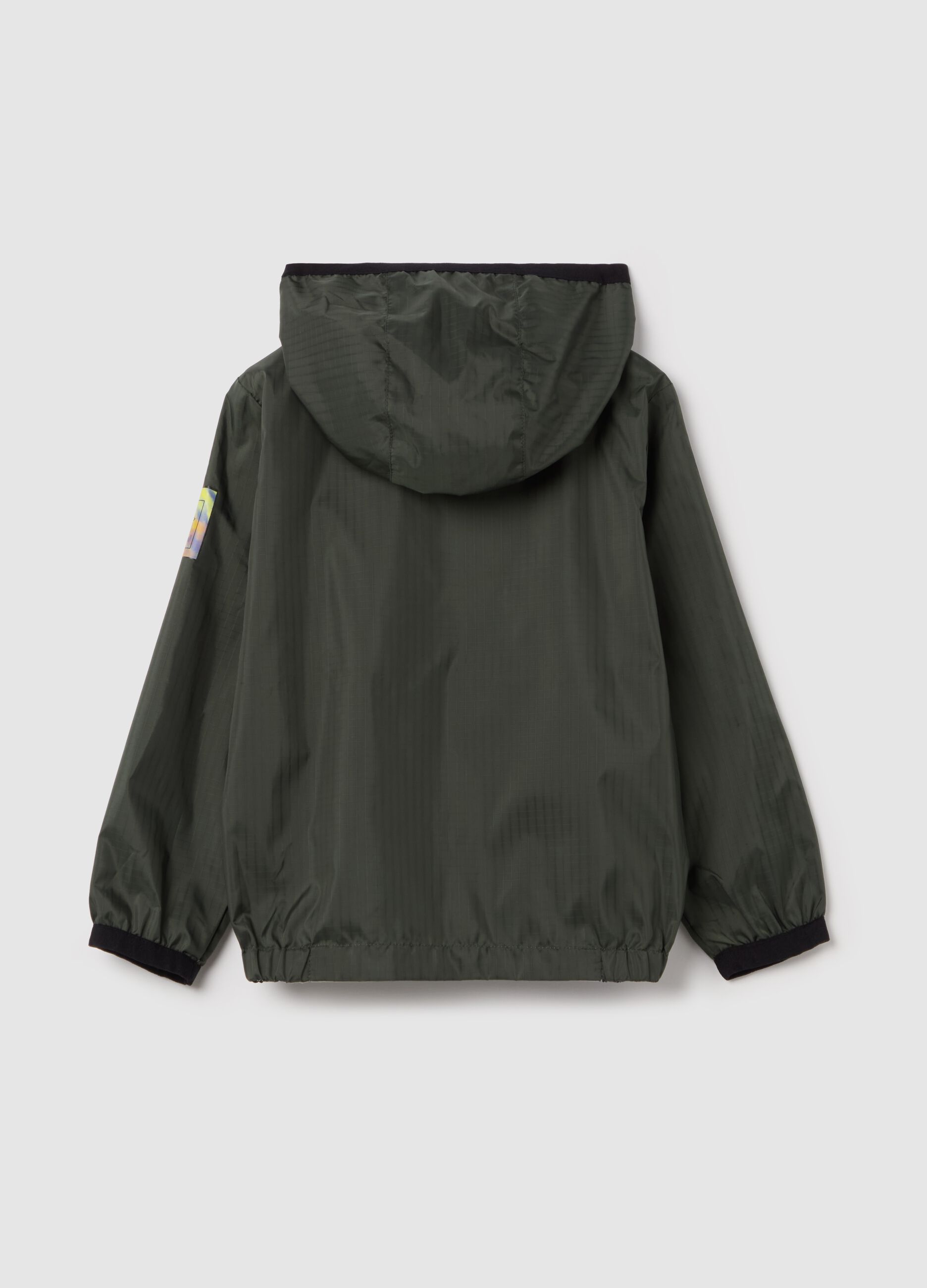 Giacca full-zip reversibile con cappuccio 