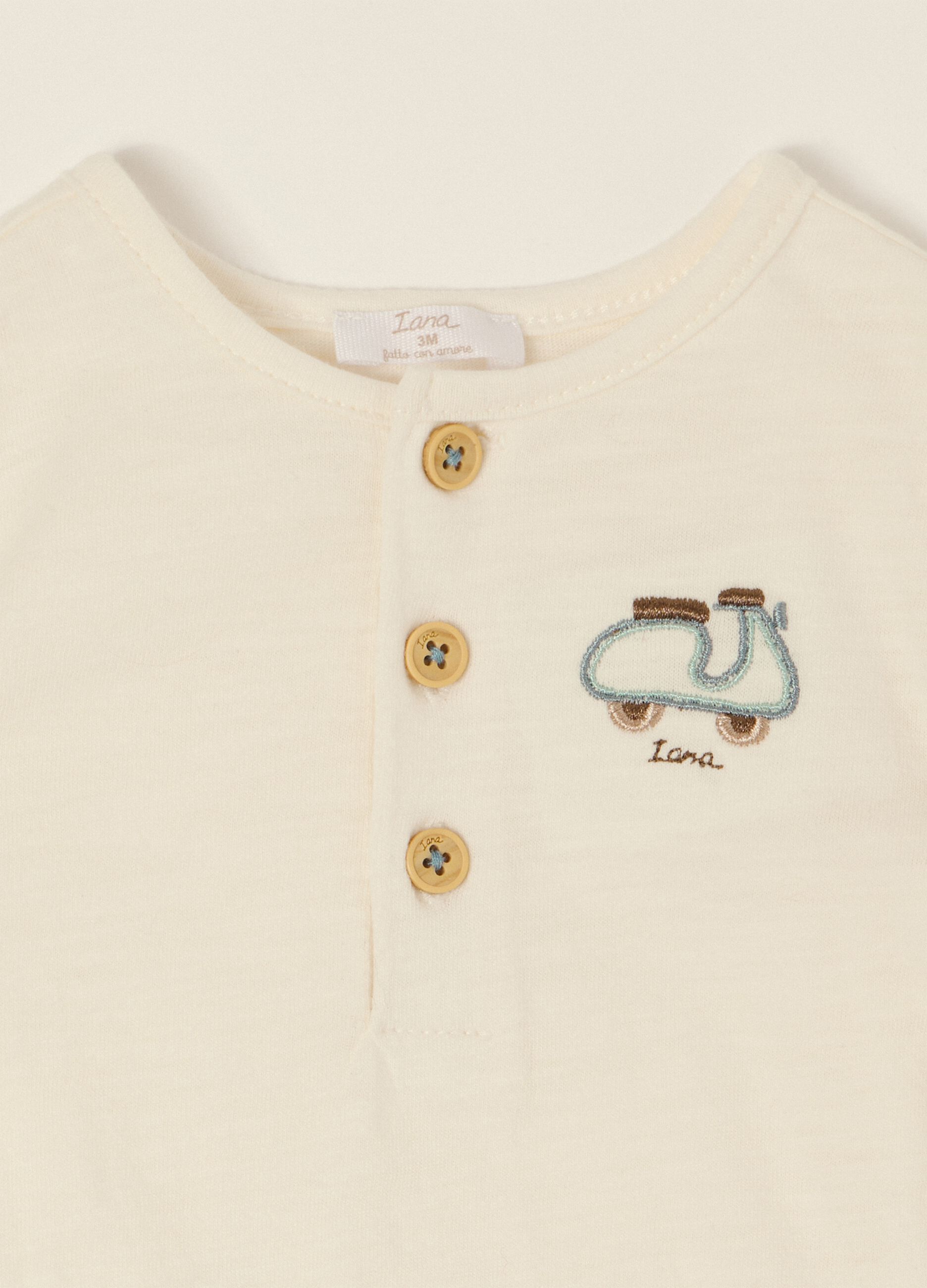 Embroidered pure cotton baby set
