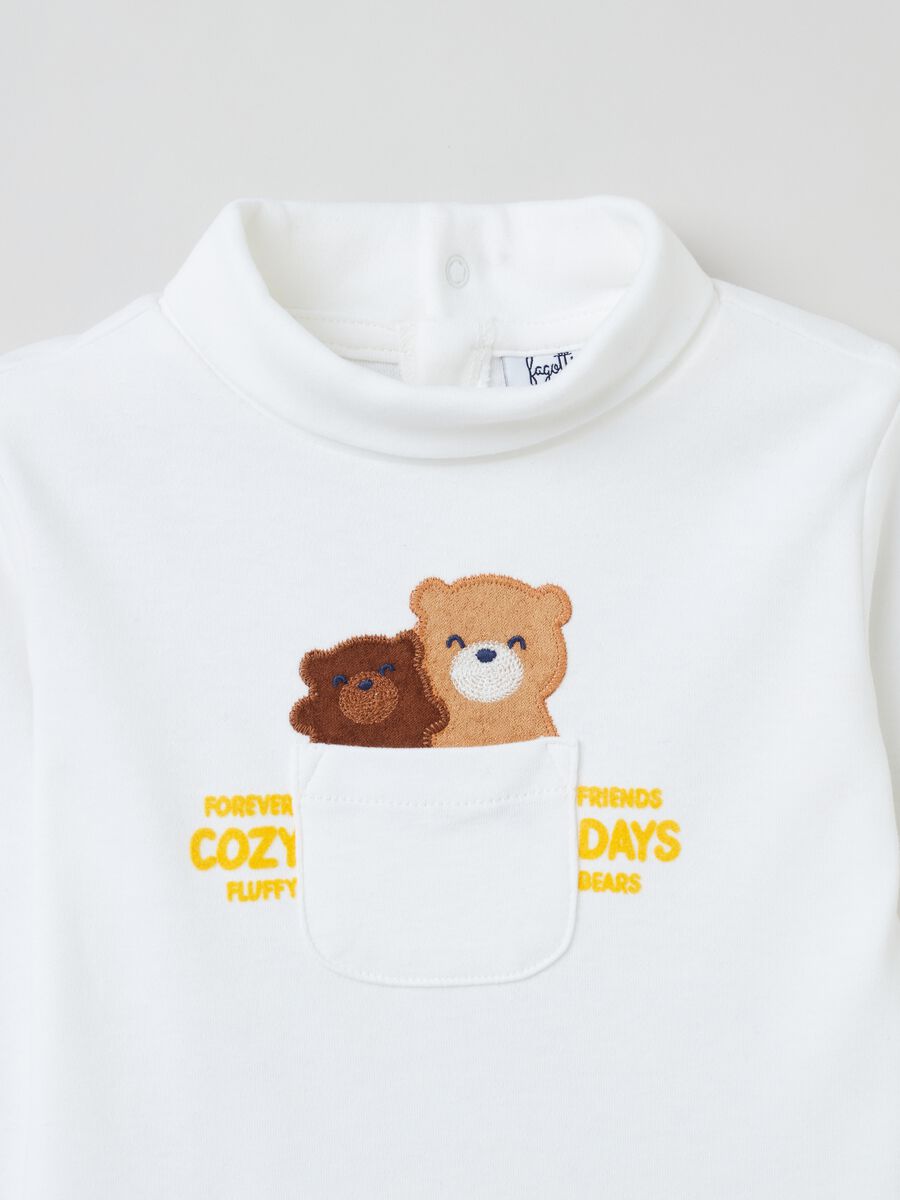 T-shirt maniche lunghe a collo alto_2