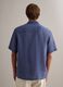 Blue Pure Linen Regular Fit Shirt_3
