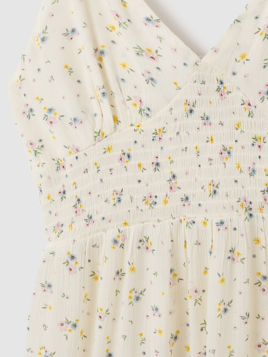 Women's Dress in Pure Multicolour Viscose, Regular Fit_5